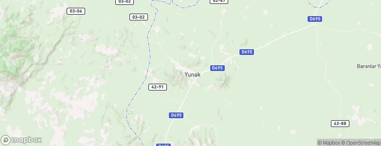 Yunak, Turkey Map