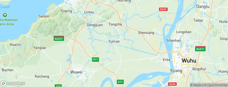Yuncao, China Map