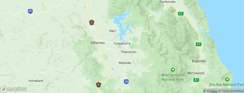 Yungaburra, Australia Map