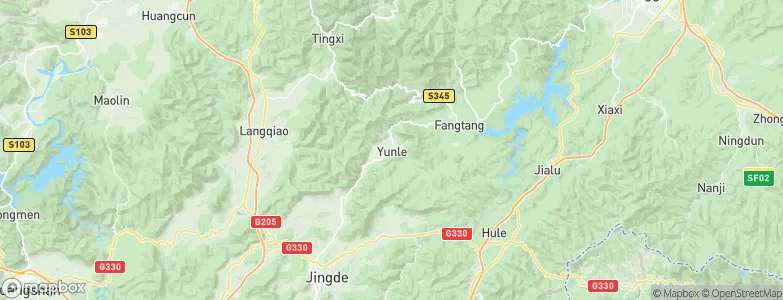 Yunle, China Map