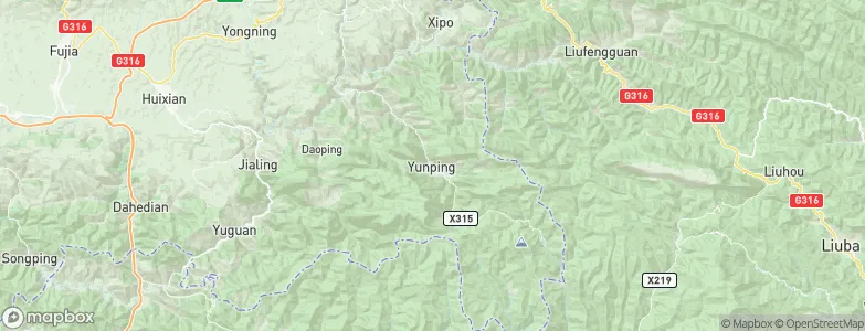 Yunping, China Map