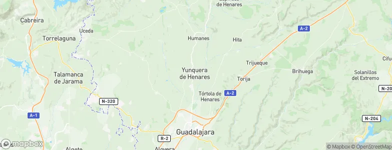 Yunquera de Henares, Spain Map