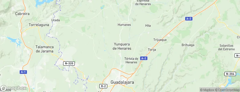 Yunquera de Henares, Spain Map