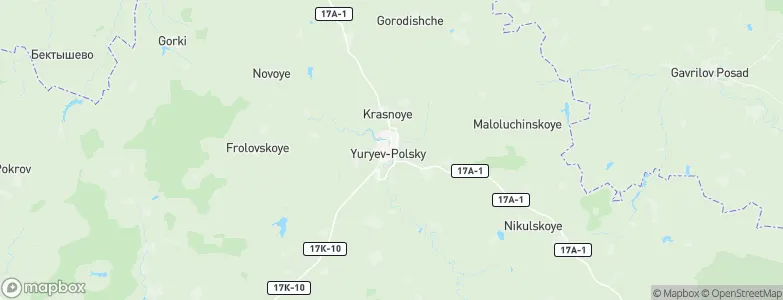 Yur’yev-Pol’skiy, Russia Map