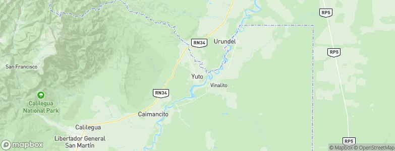 Yuto, Argentina Map