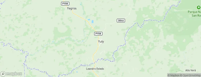 Yuty, Paraguay Map