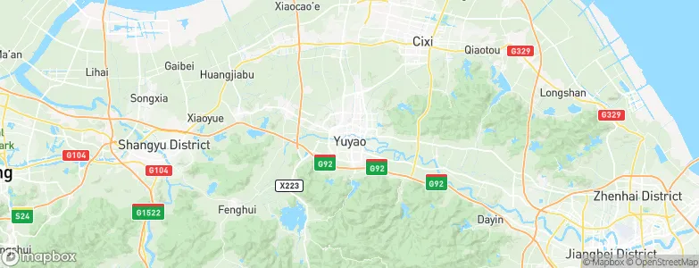 Yuyao, China Map