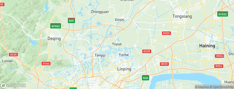 Yuyue, China Map
