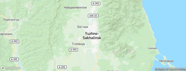 Yuzhno-Sakhalinsk, Russia Map