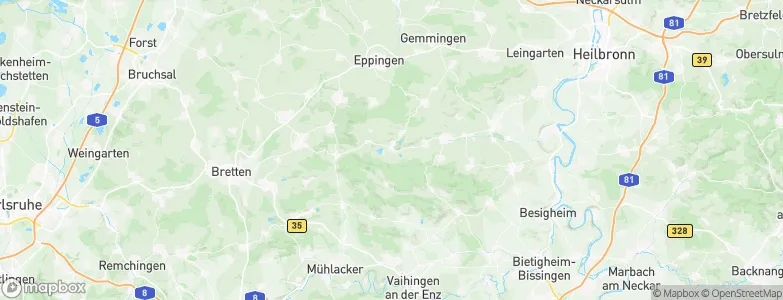 Zaberfeld, Germany Map