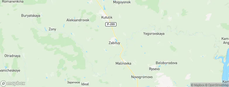 Zabituy, Russia Map