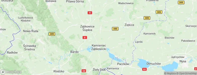 Ząbkowice Śląskie County, Poland Map