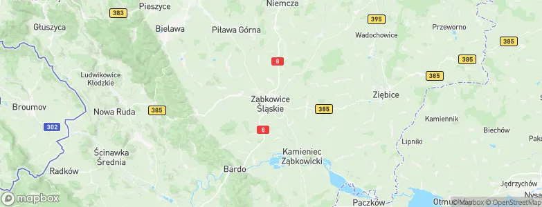 Ząbkowice Śląskie, Poland Map