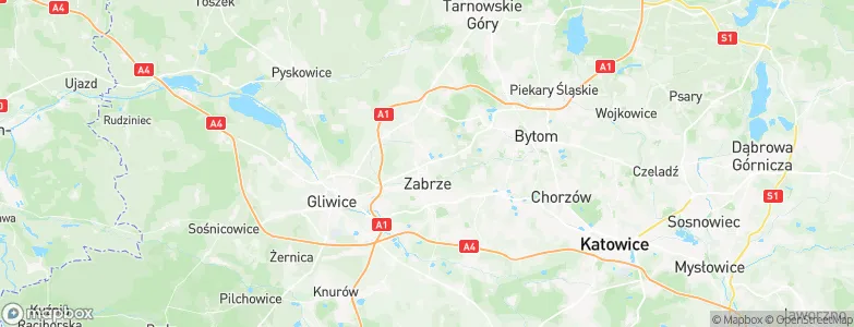 Zabrze, Poland Map