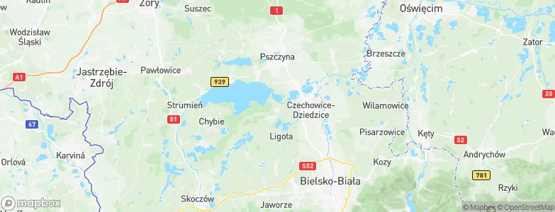 Zabrzeg, Poland Map
