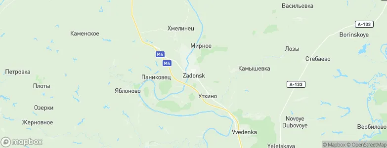 Zadonsk, Russia Map