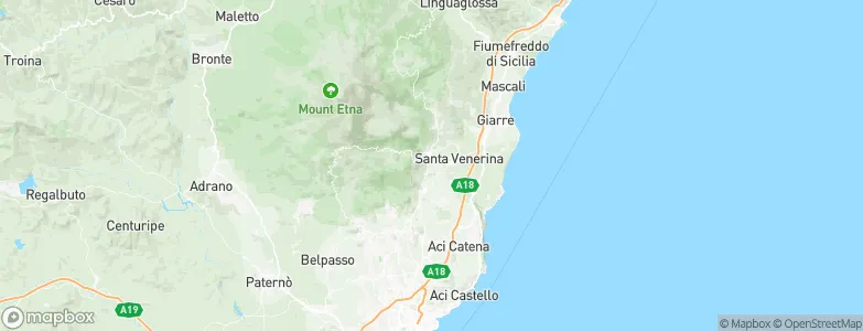 Zafferana Etnea, Italy Map