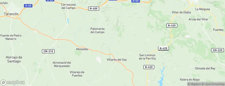 Zafra de Záncara, Spain Map
