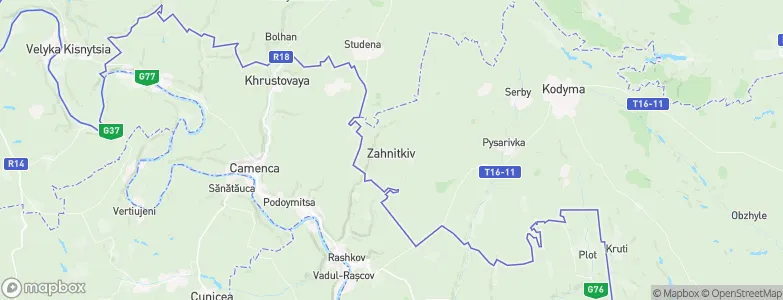 Zagnitkiv, Ukraine Map
