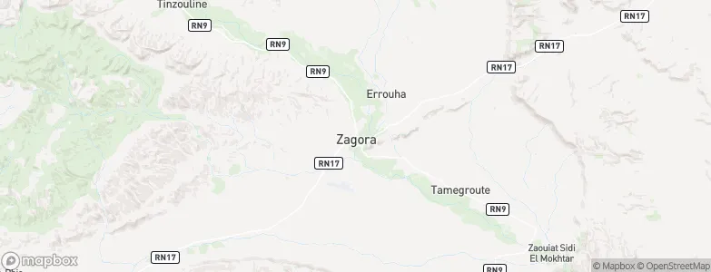 Zagora, Morocco Map