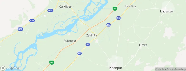 Zahir Pir, Pakistan Map