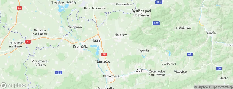 Zahnašovice, Czechia Map