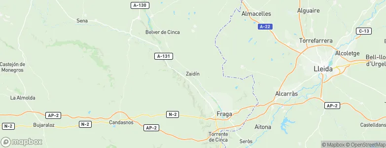 Zaidín, Spain Map