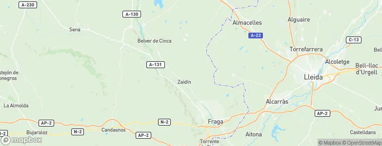 Zaidín, Spain Map