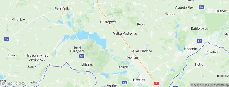Zaječí, Czechia Map