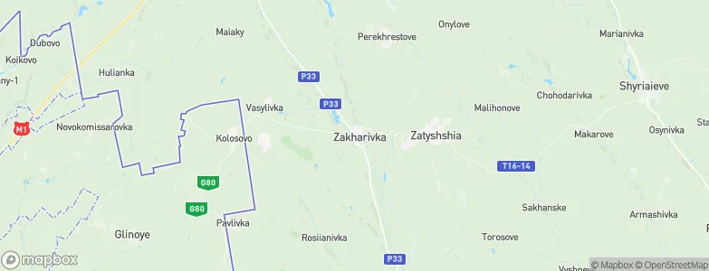 Zakharivka, Ukraine Map