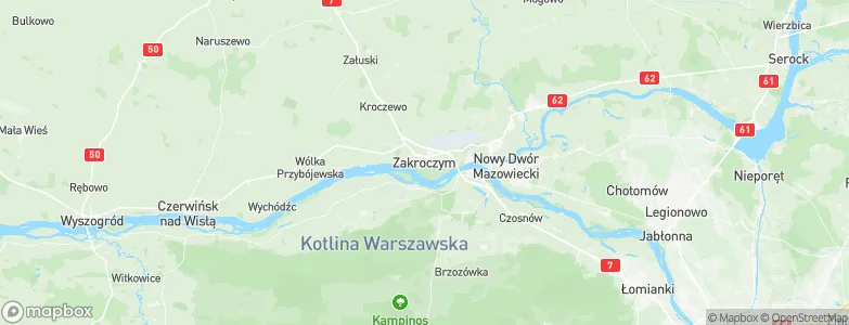 Zakroczym, Poland Map
