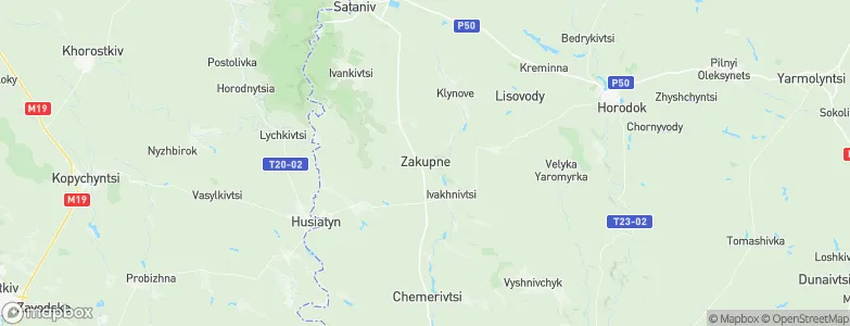 Zakupne, Ukraine Map