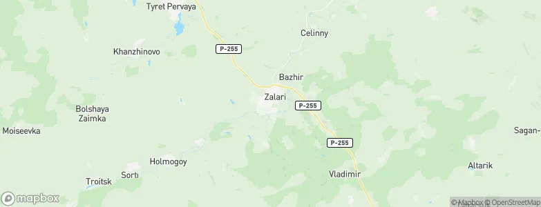 Zalari, Russia Map