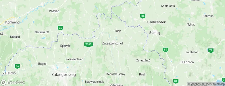 Zalaszentgrót, Hungary Map