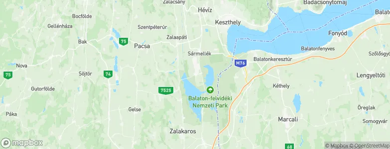 Zalavár, Hungary Map