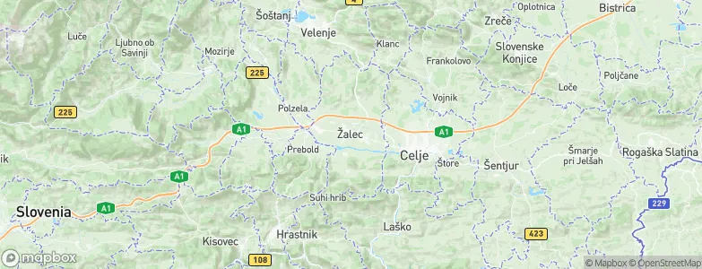 Žalec, Slovenia Map