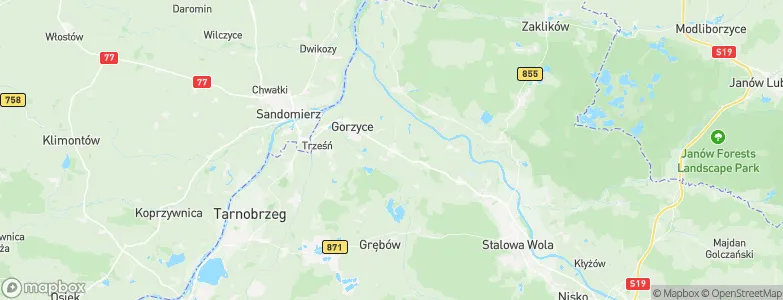 Zaleszany, Poland Map