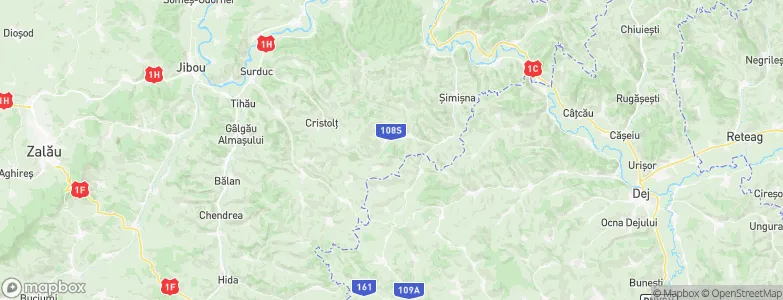 Zalha, Romania Map