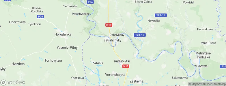 Zalishchyky, Ukraine Map