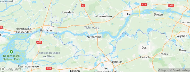 Zaltbommel, Netherlands Map
