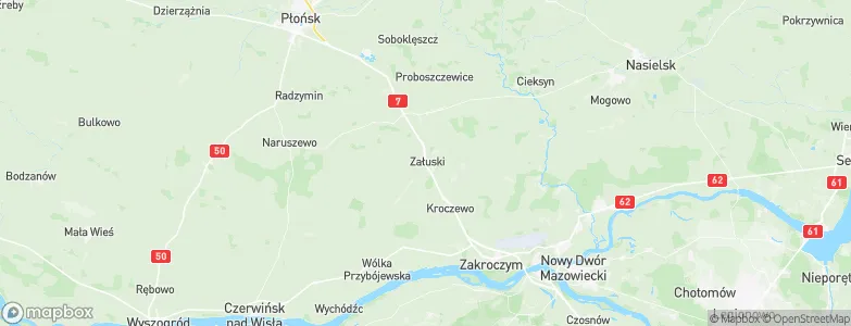 Załuski, Poland Map
