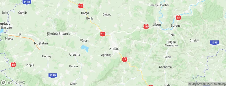 Zalău, Romania Map