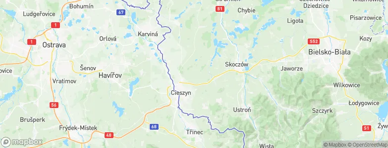Zamarski, Poland Map