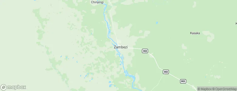 Zambezi, Zambia Map