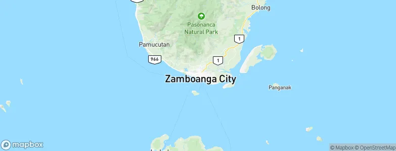 Zamboanga City, Philippines Map