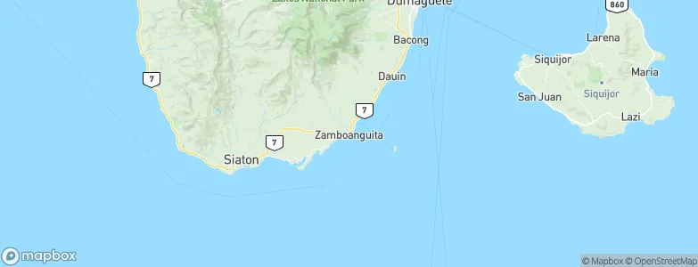 Zamboanguita, Philippines Map