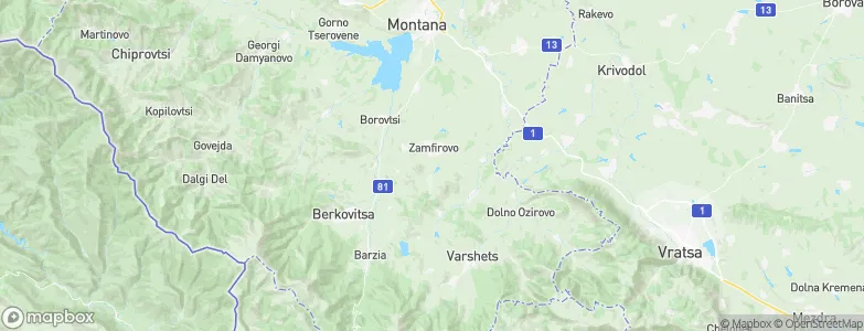 Zamfirovo, Bulgaria Map