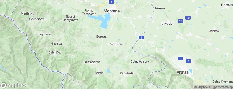 Zamfirovo, Bulgaria Map
