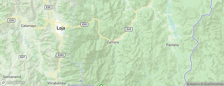 Zamora, Ecuador Map