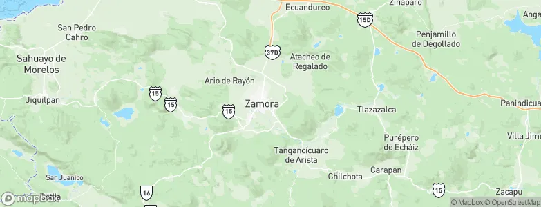 Zamora, Mexico Map